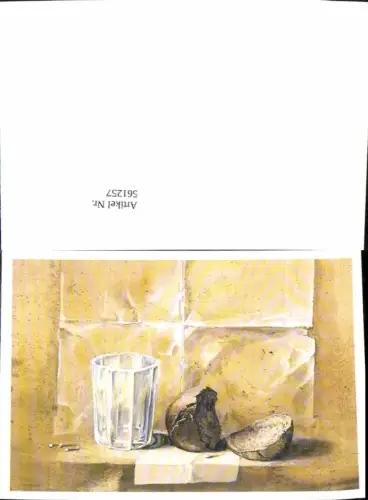 561257,Studentika Studentica Künstlerkarte Glas Brot