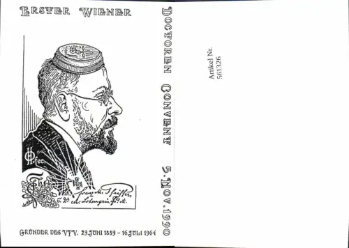 561326,Studentika Studentica Erster Wiener VPV Gründer Docforen Convent 1990