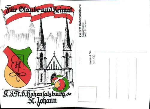 561332,Studentika Studentica KÖStV Hohensalzburg St Johann Wappen