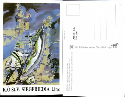 561336,Studentika Studentica A. Nimmervoll KÖStV Siegfriedia Linz im MKV 1989
