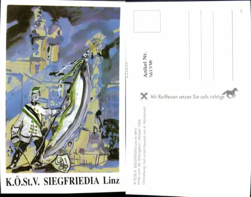561338,Studentika Studentica A. Nimmervoll KÖStV Siegfriedia Linz im MKV 1989