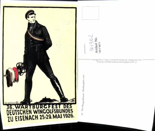 561362,Studentika Studentica Ed. Krüger Der Wingolfsbund Wartburgfest 1926