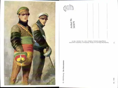 563679,Studentica Studentika Georg Mühlberg REPRO Fechten Mensur