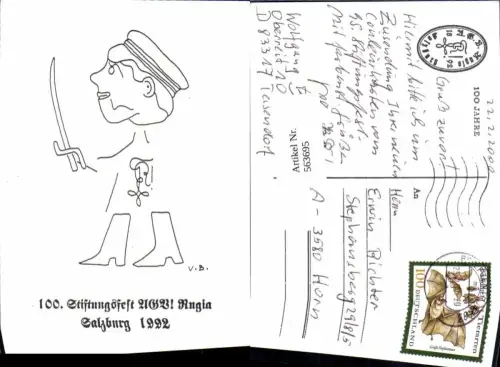 563695,Studentica Studentika Stiftungsfest UGB Rugia Salzuburg 1992