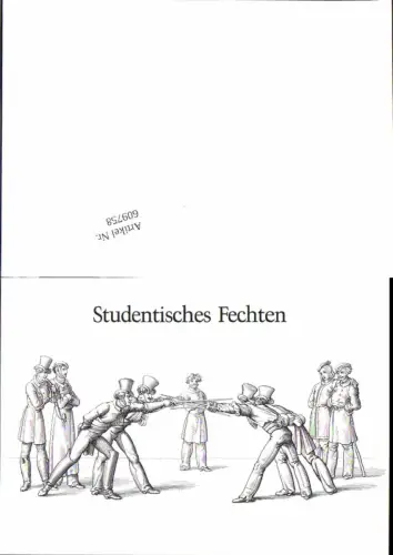 609758,Studentika Studentica Mensur Studentisches Fechten
