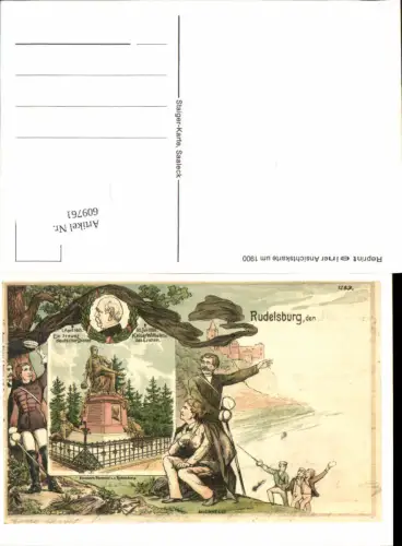 609761,Studentika Studentica REPRO Rudelsburg Rudels Burg