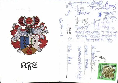 633078,Studentika Studentica Bad Leonfelden Coleurkarte 1994