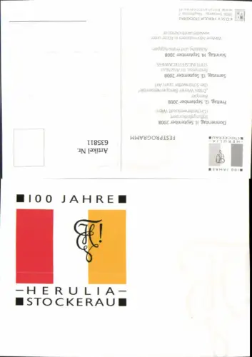 635811,Studentika 100 Jahre Herulia Stockerau Festprogramm