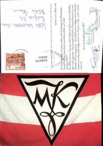635813,Studentika MKV 60 Jahre Fahne AGS Innsbruck