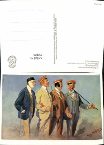 635820,Georg Mühlberg Studentika Deutsches Studentenleben Renomierbummel