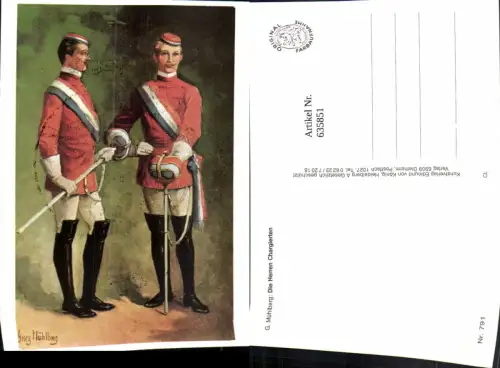 635851,Georg Mühlberg Die Herren Chargierten Studentika