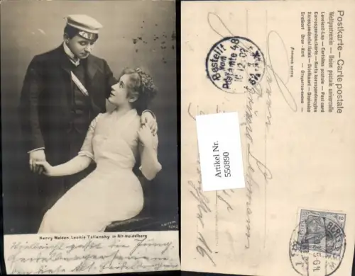 Studentika Studentica Harry Walden Leonie Taliansky Alt Heidelberg E. Bieber