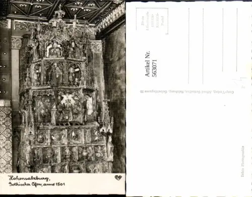 563071,Foto Ak Salzburg Hohensalzburg Goldene Sube Gotischer Ofen Heizung pub Cosy