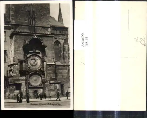 168161,Foto Ak Praha Prag Staromestsky orloj Uhr Rathausuhr Rathaus