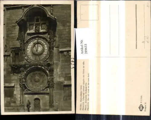 289633,Praha Prag Astronomische Uhr Altstädter Rathausuhr