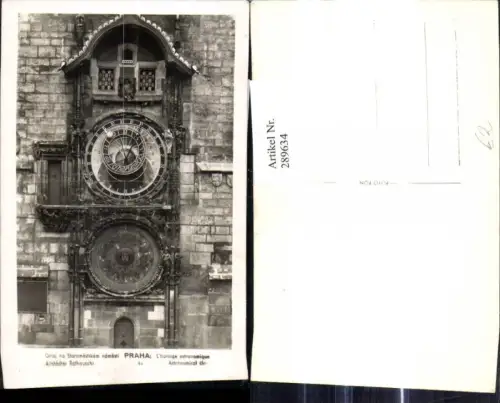 289634,Foto Ak Praha Prag Astronomische Uhr Altstädter Rathausuhr