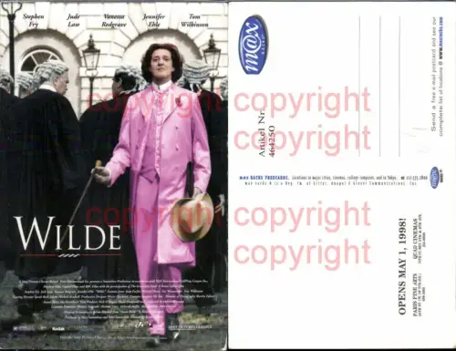 464250,Film Reklame Wilde Jude Law Vanessa Redgrave Tom Wilkinson