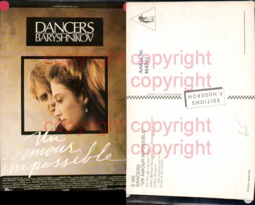 464261,Film Reklame Dancers Un Amour Impossible Herbert Ross Mikhail Baryshnikov Ferri