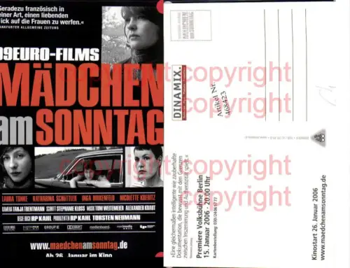 468423,Film Reklame Mädchen am Sonntag RP Kahl Torsten Neumann