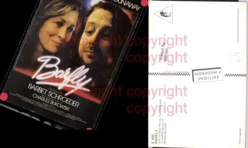 468509,Film Reklame Barfly Barbet Schroeder Mickey Rourke Faye Dunaway
