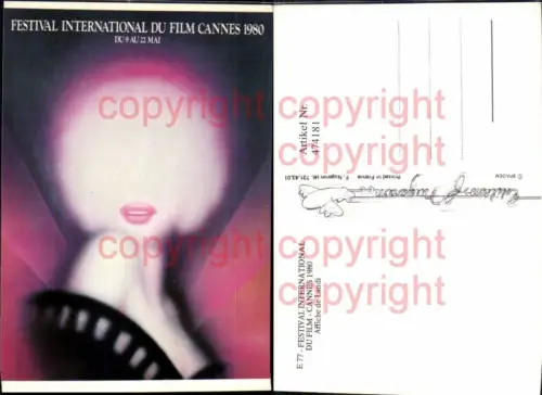 474181,Film Reklame Festival International Du Film Cannes 1980 Filmfestspiele