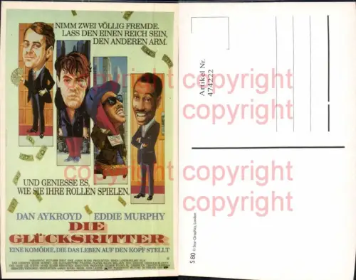 474222,Film Reklame Die Glücksritter Dan Aykroyd Eddie Murphy Jamie Lee Curtis