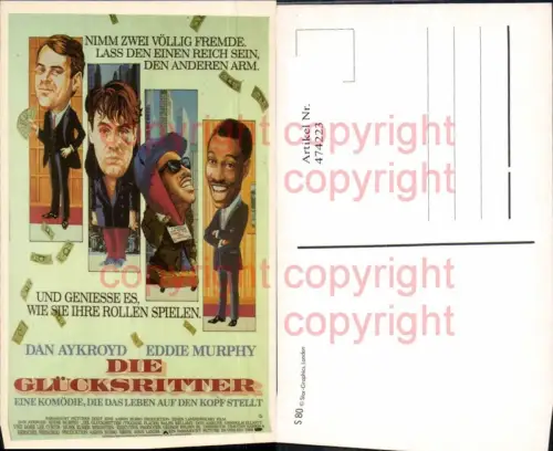 474223,Film Reklame Die Glücksritter Dan Aykroyd Eddie Murphy Jamie Lee Curtis