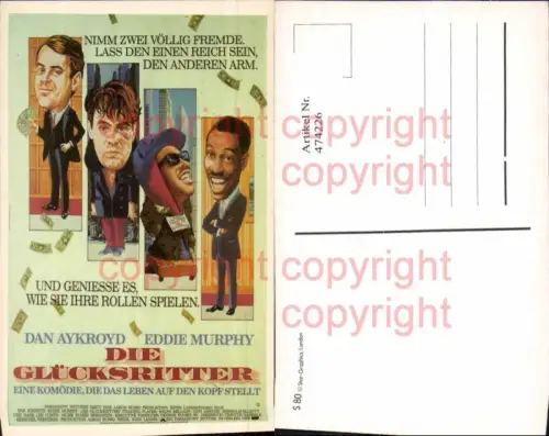 474226,Film Reklame Die Glücksritter Dan Aykroyd Eddie Murphy Jamie Lee Curtis