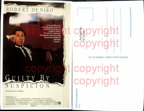 474228,Film Reklame Guilty By Suspicion Robert de Niro Annette Bening George Wendt