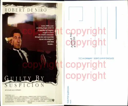 474230,Film Reklame Guilty By Suspicion Robert de Niro Annette Bening George Wendt