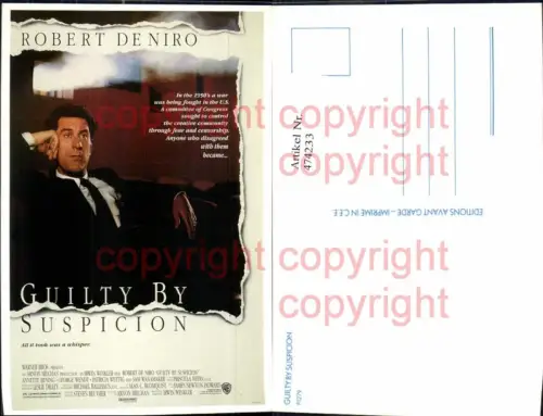 474233,Film Reklame Guilty By Suspicion Robert de Niro Annette Bening George Wendt