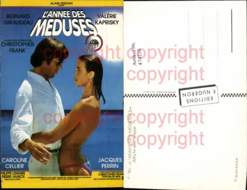 474238,Film Reklame L Annee des Meduses Alain Terzian Bernard Giraudeau Valerie Kaprisky