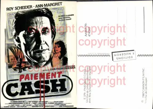 474245,Film Reklame Paiement Cash Roy Schneider Ann-Margret John Frankenheimer