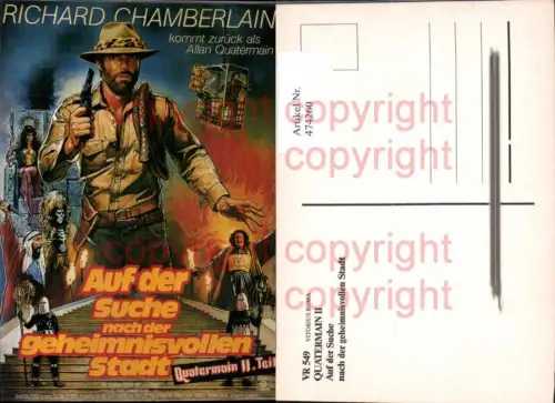 474260,Film Reklame Quatermain II Richard Chamberlain James Earl Jones