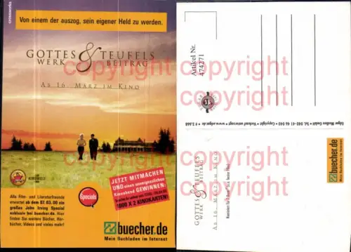 474271,Film Reklame Gottes Werk e Teufels Beitrag John Irving