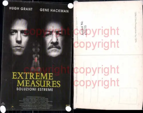 474275,Film Reklame Extreme Measures Soluzioni Estreme Hugh Grant Gene Hackman