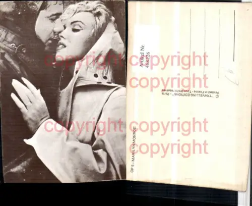 468226,Filmszene Marilyn Monroe Liebe Paar Kuss