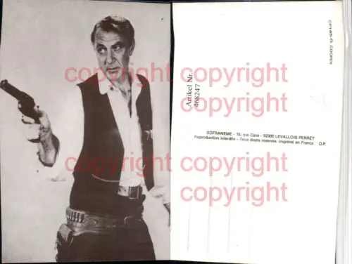468247,Schauspieler Gary Cooper Filmszene Pistole