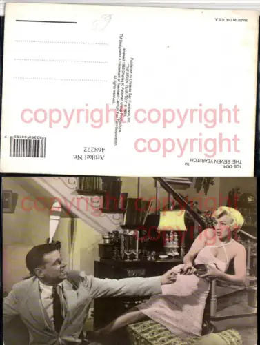 468272,Film Das verflixte 7. Jahr Filmszene Marilyn Monroe Tom Ewell Flasche