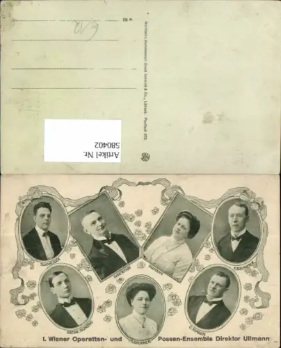 580402,Wiener Operetten u. Possen Ensemble Direktor Ullmann Opernsänger Oper