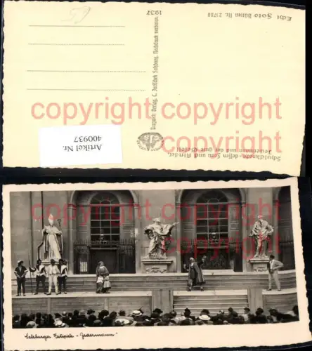 400937,Salzburg Festspiele Jedermann Theaterszene