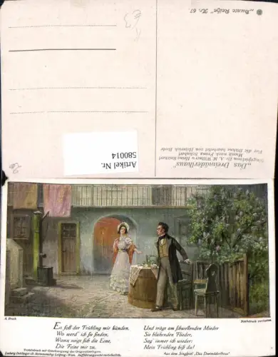 580014,Künstler Ak A. Broch Das Dreimäderlhaus Franz Schubert Operette Singspiel Theater