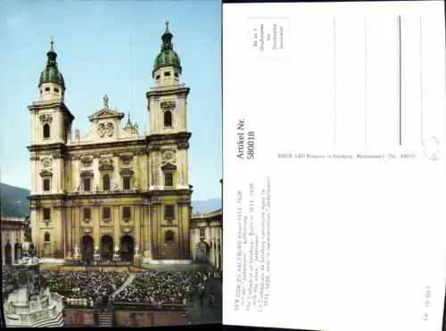 580018,Salzburg Dom Jedermann Aufführung Theaterszene Theater