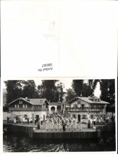 580367,Foto Ak Bühne m. See Synchronschwimmen Theaterszene Theater