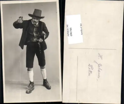 696786 Salzburg Jedermann Mysterienspiel 1936 Theater Schauspieler H. Gebauer