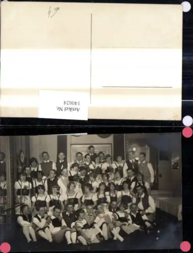 140624,Foto Ak Gruppenbild Tracht Musik Theater