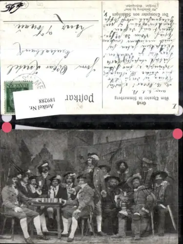 189288,Gruß v. Theater a. Simmerberg Trompeter Säkkingen Schauspieler Bühne