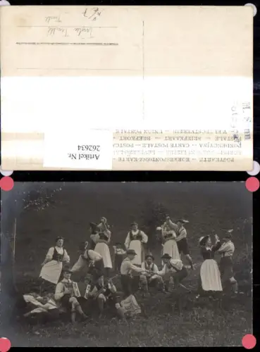 262634,Leute i. Tiroler Tracht Fingerhakeln Ziehharmoniker Gitarre Theater Musik pub M. Senn