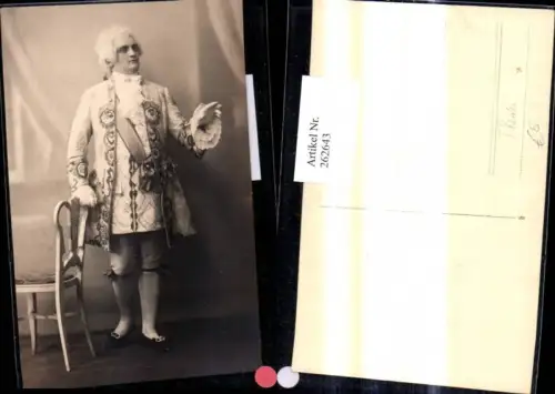 262643,Foto Ak Mann Schauspieler i. Kostüm Theater Musik