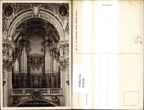262650,Passau Dom Größte Orgel d. Welt Theater Musik